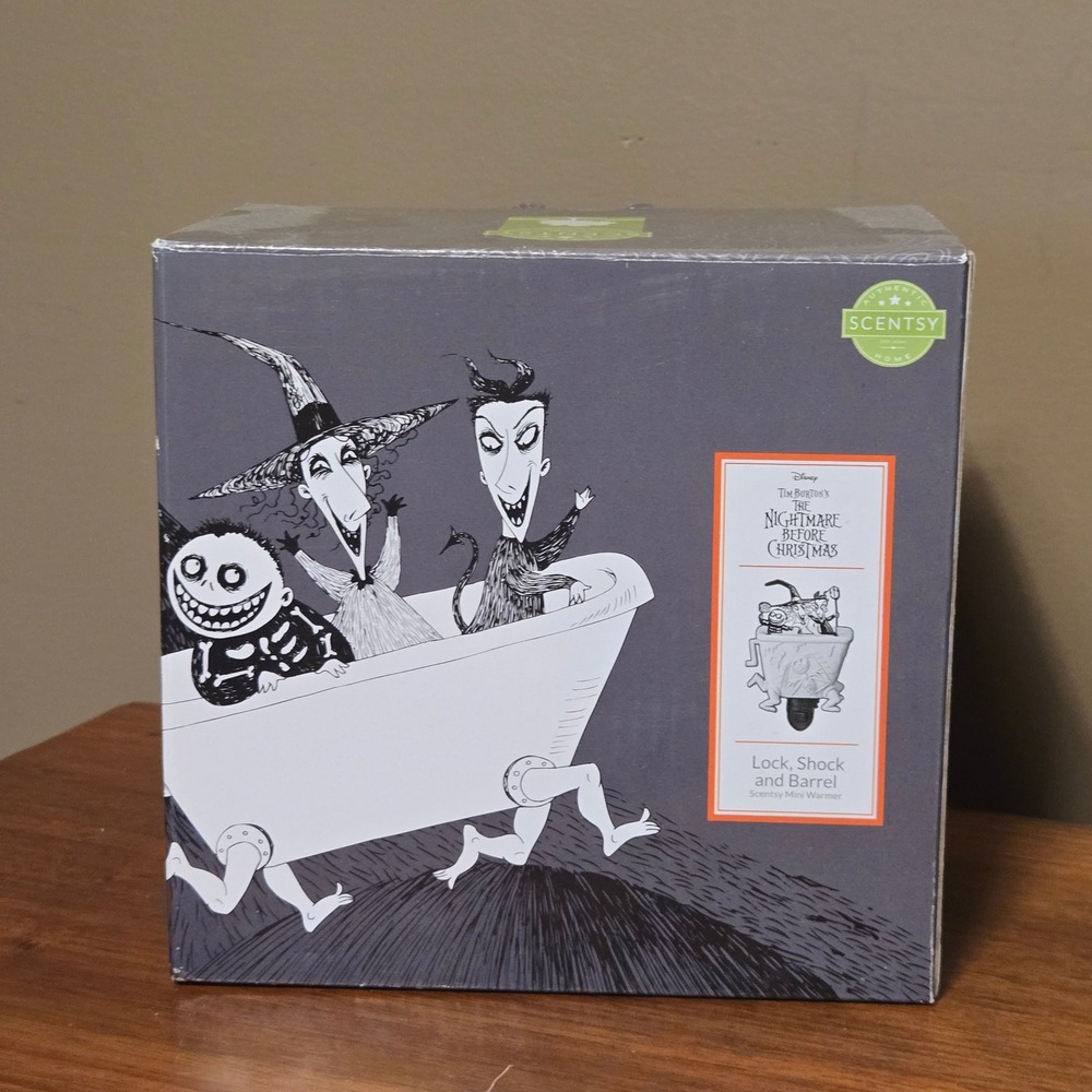 Scentsy Nightmare Before Christmas Lock Shock and Barrel Mini Warmer Plug In